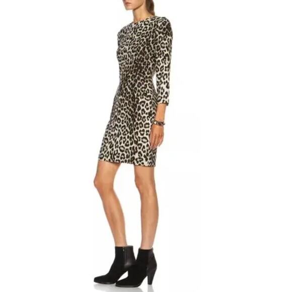Rag & Bone New York 100% Silk Leopard Print Short Mini Dress Size 2 / XS - Picture 1 of 10